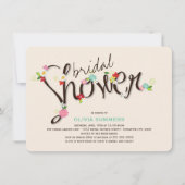 Whimsical Spring Flowers Chic Vrijgezellenfeest In Kaart (Voorkant)