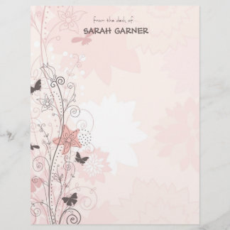  Whimsical Spring Flowers die Briefpapier schrijve