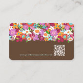 Whimsical Spring Flowers Garden Visitekaartjes (Achterkant)