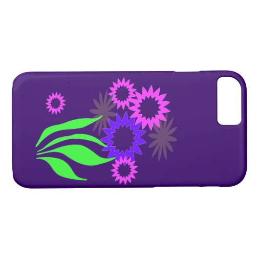 Whimsical Spring Flowers iPhone 8/7 Hoesje (Achterkant (Horizontaal))