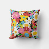 Whimsical Spring Flowers LOVE Valentijn Alphabets Kussen (Achterkant)