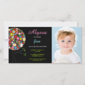 Whimsical Spring Flowers Pop Tree Foto Meisjes (Voorkant)