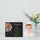 Whimsical Spring Flowers Pop Tree Foto Meisjes (Staand voorkant)