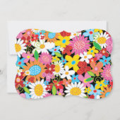 Whimsical Spring Flowers Pop Tree Verjaardagsfeest Kaart (Achterkant)