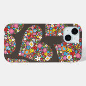 Whimsical Spring Flowers Valentijn Cute Heart Love Case-Mate iPhone Case (Achterkant (horizontaal))