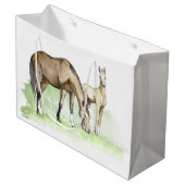 Whimsical Spring Horse Foal Groot Cadeauzakje (Voorkant Gekanteld)