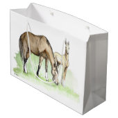 Whimsical Spring Horse Foal Groot Cadeauzakje (Achterkant Gekanteld)