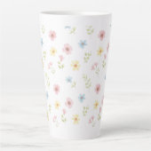 Whimsical Spring Meadow Ceramic Mug - Aesthetic Latte Mok (Voorkant)