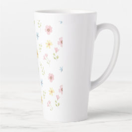 Whimsical Spring Meadow Ceramic Mug - Aesthetic Latte Mok