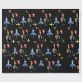 Whimsical Spring Mod Cadeaupapier (Vlak)