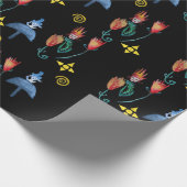 Whimsical Spring Mod Cadeaupapier (Hoek)