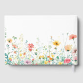 Whimsical Spring Wildflower Wedding Gastenboek (Achterkant)