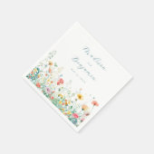 Whimsical Spring Wildflower Wedding Servet (Hoek)