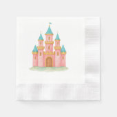 Whimsical Sprookjesachtige Prinses Castle Party se Servet (Voorkant)