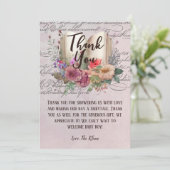 Whimsical sprookjesboek Baby shower Bedankkaart (Staand voorkant)