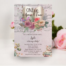 Whimsical sprookjesboek Baby shower Kaart