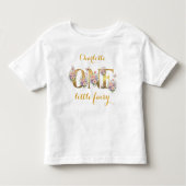 Whimsical sprookjestuin 1e verjaardagsfeestje kinder shirts (Voorkant)