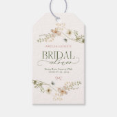 Whimsical Sprookjestuin & Strikken Bruidsdiner Cadeaulabel (Voorkant)