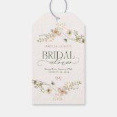 Whimsical Sprookjestuin & Strikken Bruidsdiner Cadeaulabel (Achterkant)