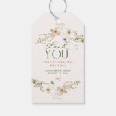 Whimsical Sprookjestuin & Strikken Bruidsdouche Cadeaulabel (Achterkant)