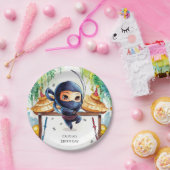 Whimsical Spy Ninja Verjaardag Papieren Bordje (Feest)