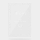 Whimsical Squiggle Hand getrokken Shell Welkom Acryl Bord (Voorkant)