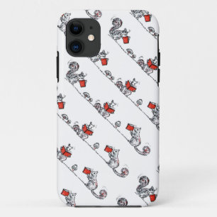 Whimsical  Squirrels Reading Books iPhone 11 Hoesje