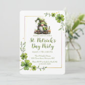 Whimsical St. Patrick’s Day Celebration Invite  Kaart (Staand voorkant)