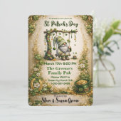 Whimsical St. Patrick’s Day Gnome  Kaart (Staand voorkant)