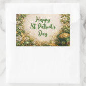 Whimsical St. Patrick’s Day Rechthoekige Sticker (Tas)
