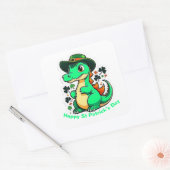 Whimsical St Patrick’s Day Stickers. St Patty Day, Vierkante Sticker (Envelop)