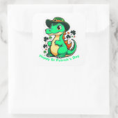Whimsical St Patrick’s Day Stickers. St Patty Day, Vierkante Sticker (Tas)