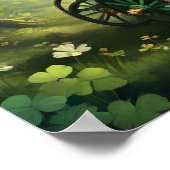 Whimsical St. Patrick’s Day Wagon. St. Patty’s Day Poster (Hoek)