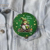 Whimsical St. Patrick's Day Kabouter Feest Ronde Button 4,0 Cm (In situ)