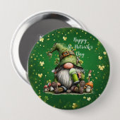 Whimsical St. Patrick's Day Kabouter Feest Ronde Button 4,0 Cm (Voorkant /achterkant)