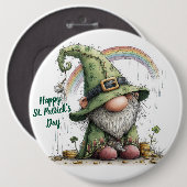 Whimsical St. Patrick's Day Kabouter Ronde Button 6,0 Cm (Voorkant /achterkant)