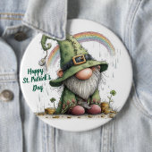 Whimsical St. Patrick's Day Kabouter Ronde Button 6,0 Cm (In situ)