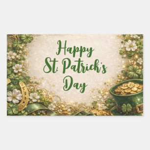 Whimsical St. Patrick's Day  Rechthoekige Sticker
