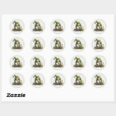 Whimsical St. Patrick's Day-viering Ronde Sticker (Vel)