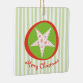 Whimsical Star-kerstversiering Keramisch Ornament (Rechts)