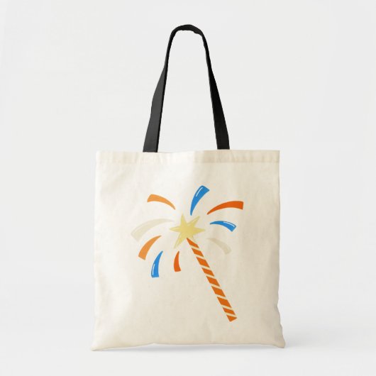 Whimsical Star Magic Wand Celebration Graphic Tote Bag (Voorkant)