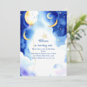 Whimsical Stardust Online Verjaardag Kaart (Staand voorkant)