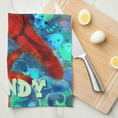 Whimsical Starfish Seashells Beach gepersonaliseer Theedoek (Quarter Fold)