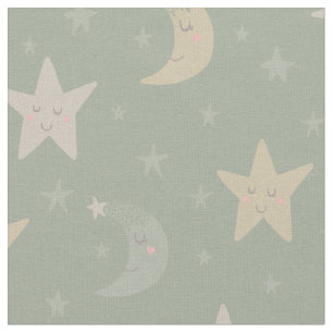 Whimsical Stars and Moons Stof