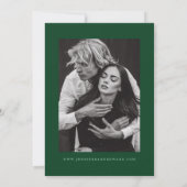 Whimsical Stars Emerald Green Save the Date (Achterkant)