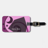 Whimsical Stars en Moon Bagagelabel (Voorkant horizontaal)