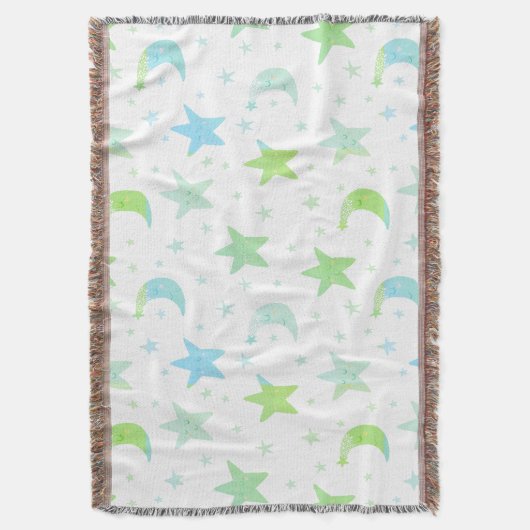 Whimsical Stars en Moons Deken (Voorkant Verticaal)