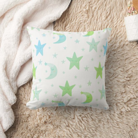 Whimsical Stars en Moons Kussen (Deken)