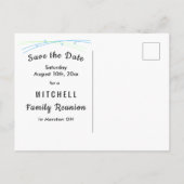 Whimsical Stars Family Reunion Save the Date Aankondigingskaart (Achterkant)