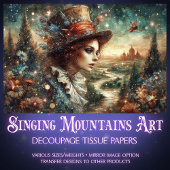 Whimsical Steampunk Alice In Wonderland Tissuepapier